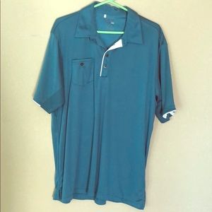 Teal men’s polo
